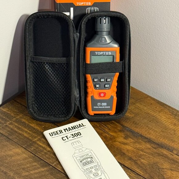 TopTes CT-300 Portable Carbon Monoxide Detector With Audible & Visual Alert NEW - Picture 4 of 7